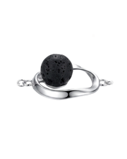 Pulsera plata lava ovalado
